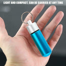 Aviation Aluminum Waterproof Bottle Outdoor Medicine Seal Capsule (Blue) A