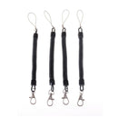 Outdoor Black PU spring rope Elastic Belt Keychain Camping Tool JR