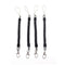 Outdoor Black PU spring rope Elastic Belt Keychain Camping Tool JR