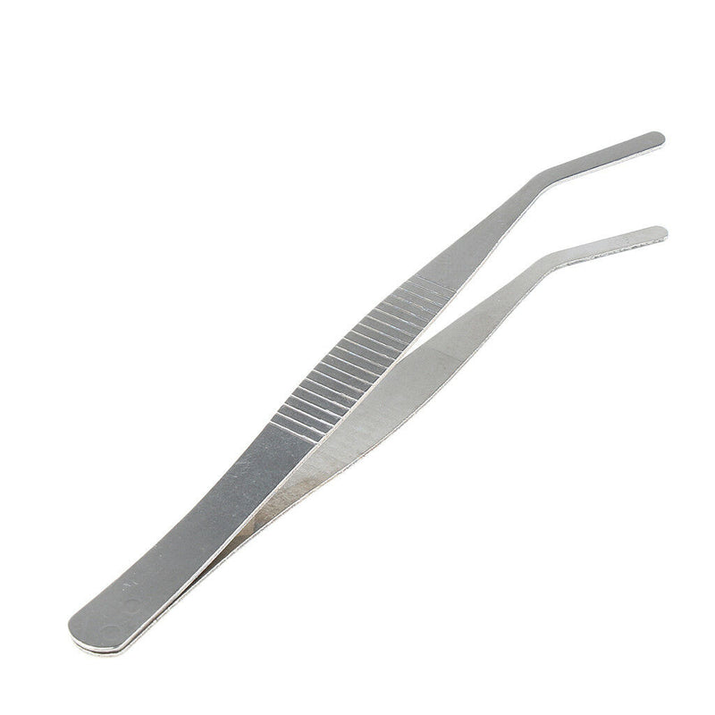 Curved Round Tip Stainless Steel Tweezers 12 cm / 4.7 inch Lab
