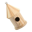 Wooden Bird House Birdhouse Hanging Nest Nesting Box For Garden  Hot