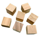 20pcs Natural Hexaedre Regular Wooden Craft Qure Embellishment 20mm DIY Cra