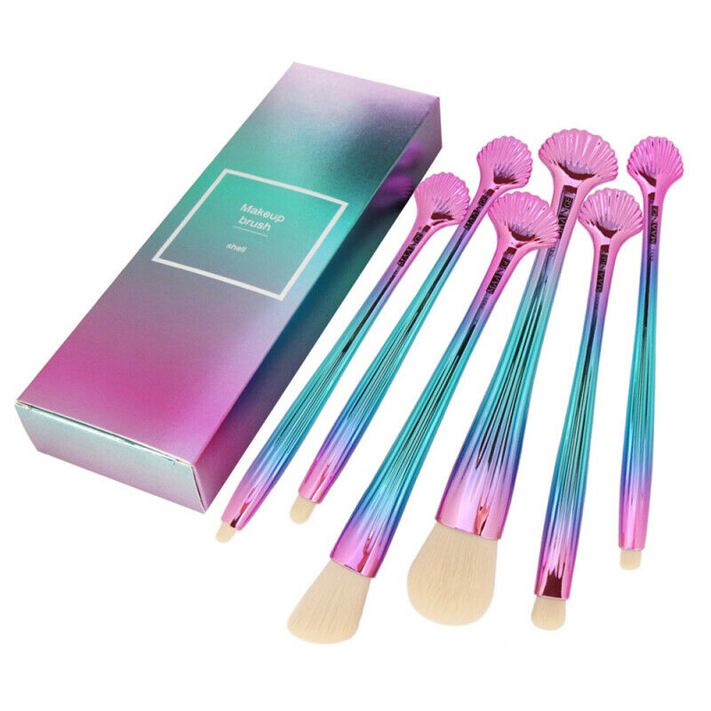 6x Pro Eyeshadow Brushes Set Powder Foundation Lip Brush Makeup Cosmetic U QTS