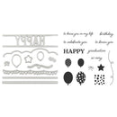 Cutting Die Seal Balloon Blessing Paper Card Decor (03 Cutting Die+Seal) A