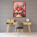 Painting By Numbers Kit DIY Brilliant Flower Canvas Oil Art Picture Craft