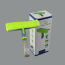 Water spray brush cleaning glass wiper magnetic window brush three-in-one c