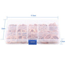 280pcs Professional Assorted Copper Washer Gasket Set Flat Ring Seal Assort C1O2