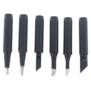 6pcs 900M-T Pure Copper Iron Soldering Tip Solder For Rework Station Tool Ki_3C