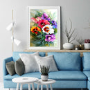 5D DIY Full Round Drill Diamond Painting Flowers Art Embroidery Kits (B925)