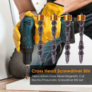 10pcs 65mm Cross Head Magnetic Coil Electric/Pneumatic Screwdriver Bits Set