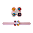 Silicone Gyro Rotation Baby Insect Anti-mosquito Bracelet Wristband (Pink) A