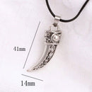Fashion Stainless Steel Domineering Wolf Tooth Shape Pendant Necklace Jewelry*