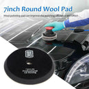 7 inch Round Wool Pad for Polisher Self-adhesive Polishing Waxing Plate