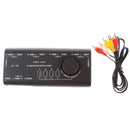 4 Way Input 1 Out AV S-Video Audio AV Signal Switcher TV Game Splitter