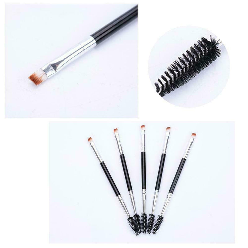Eyebrow Brush Dualended Duo Brow Eyeliner Angled Cut Brush Makeu Spoolie N8M1