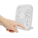 Portable 3 Files Adjustable Mini Usb Charging Noiseless Desktop Electric Fa