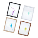 Plant Specimen Wood Photo Frame Double-sided Glass Photo Frame Black
