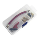 Pump Adapter Kit 11 Pcs Needle Valve Connector Foot Ball Airbed Tyre Bike