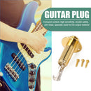 6.35mm Brass Acoustic Electric Guitar Endpin Output Jack Guitar Plug Socket