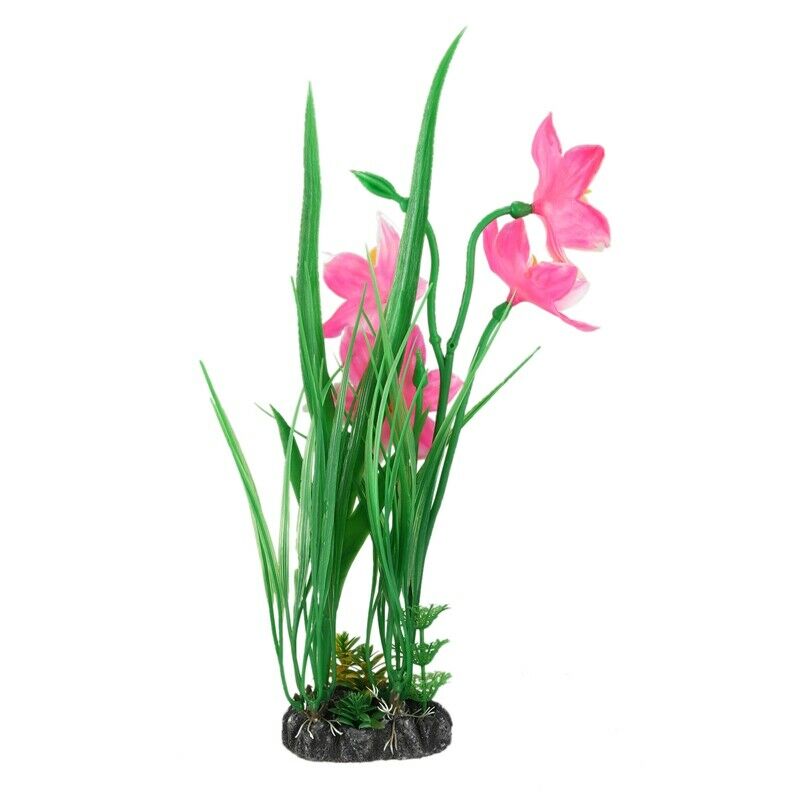 13" Aquarium Decor Plastic Plants Flowers for Fish Tank