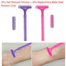 1Pc Manual Razor Replacement Razor Blade Head Axillary Face Hair Removal Trim-OZ