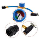 R134A Refrigerant Recharge Hose Car Air Conditioning Pressure Gauge C2O4
