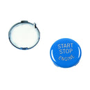 For BMW E90 M3 Engine Start + Steering Wheel M Button Replace Cover (Blue)