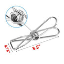 10 Pcs Stainless Steel Wire Clip Clothes Pins, Multi-Function Clip, Utility