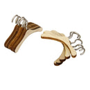 10Pcs 1/6 BJD Clothing Rack Wooden Hanger Metal Hooks Closet Accessories
