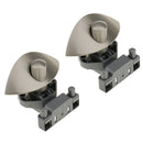 2X Half moon Push Latch Knob Drawer Cupboard Door Caravan Furniture Lock