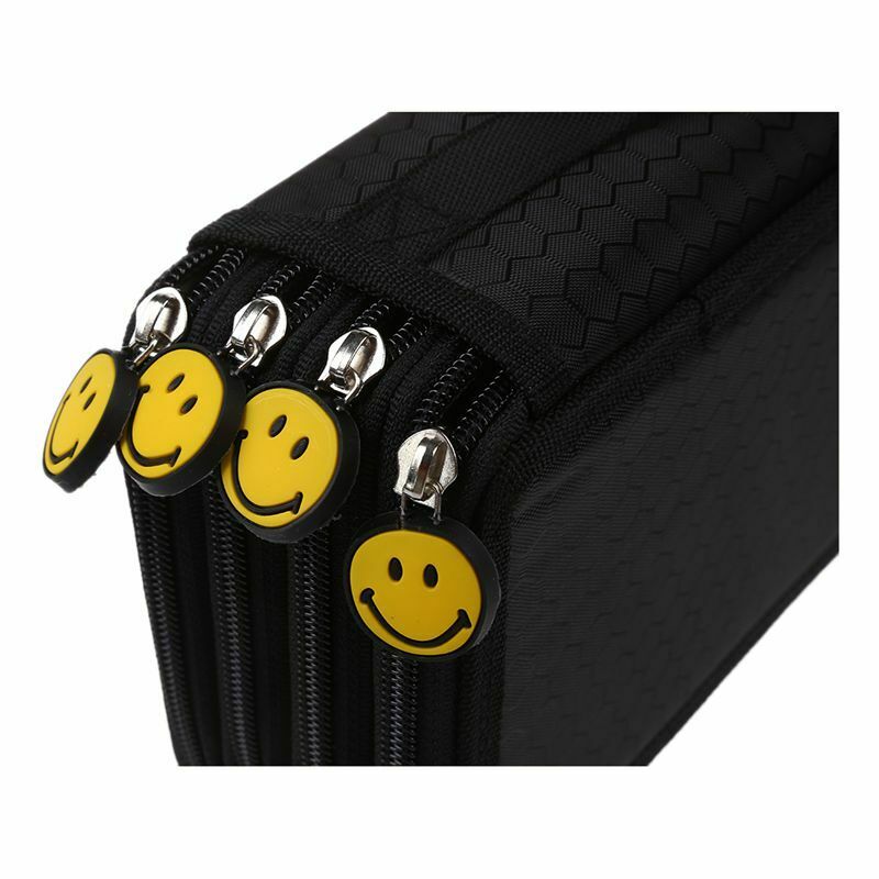 4 Layer Oxford Canvas Pencil case 72 Holders Pencil Bags Multi-Function Sto W5X3