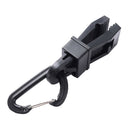 Outdoor Awning Tarp Tent Tighten Clip Clamp Tools with D-Shape Buckle Carabiner