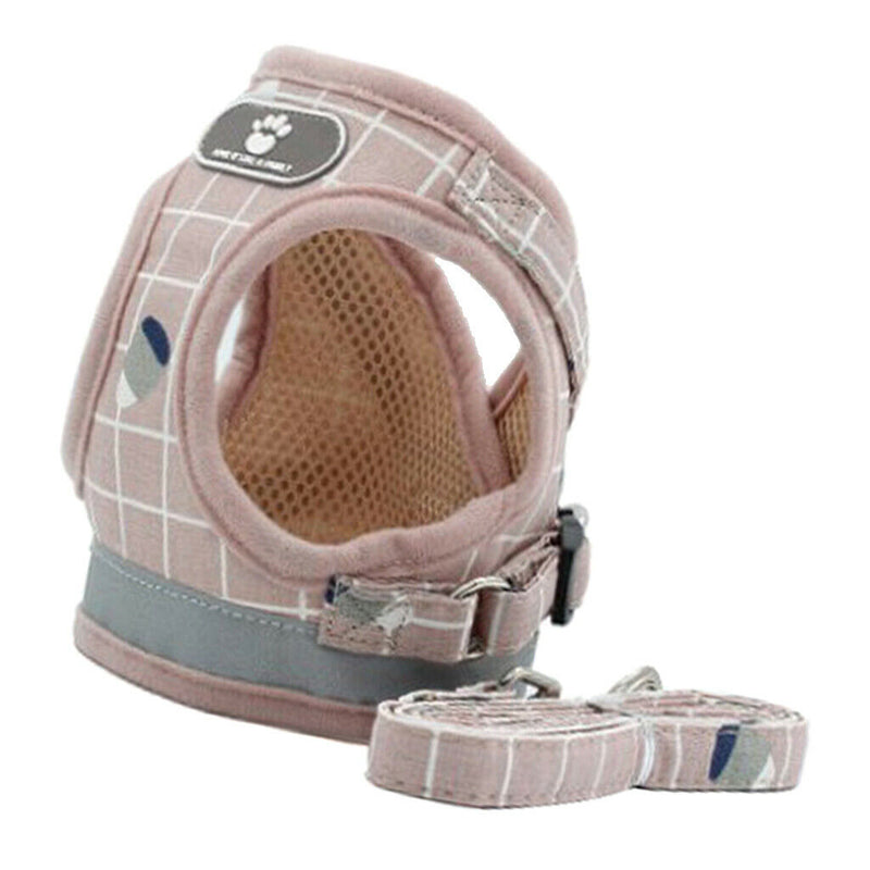 2x Puppy Harness Vest Pet Outdoor Reflective Traction