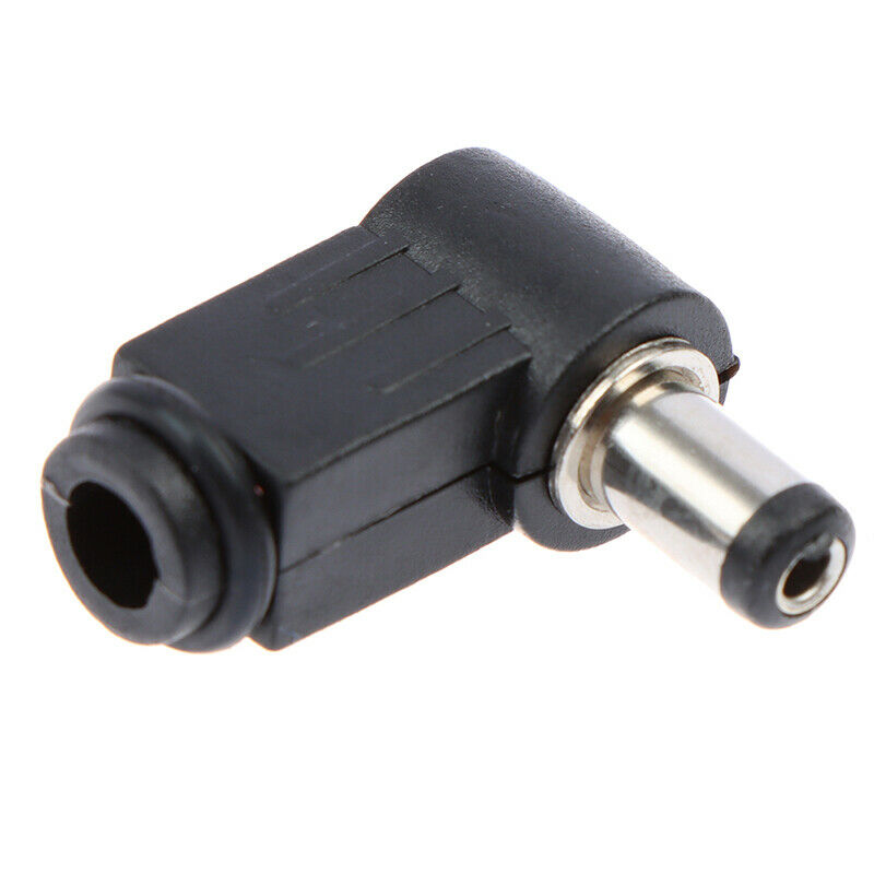 10pc 2.1mm x 5.5mm Male Plug Right Angle L Jack DC Power Tip ConnectorS Ew