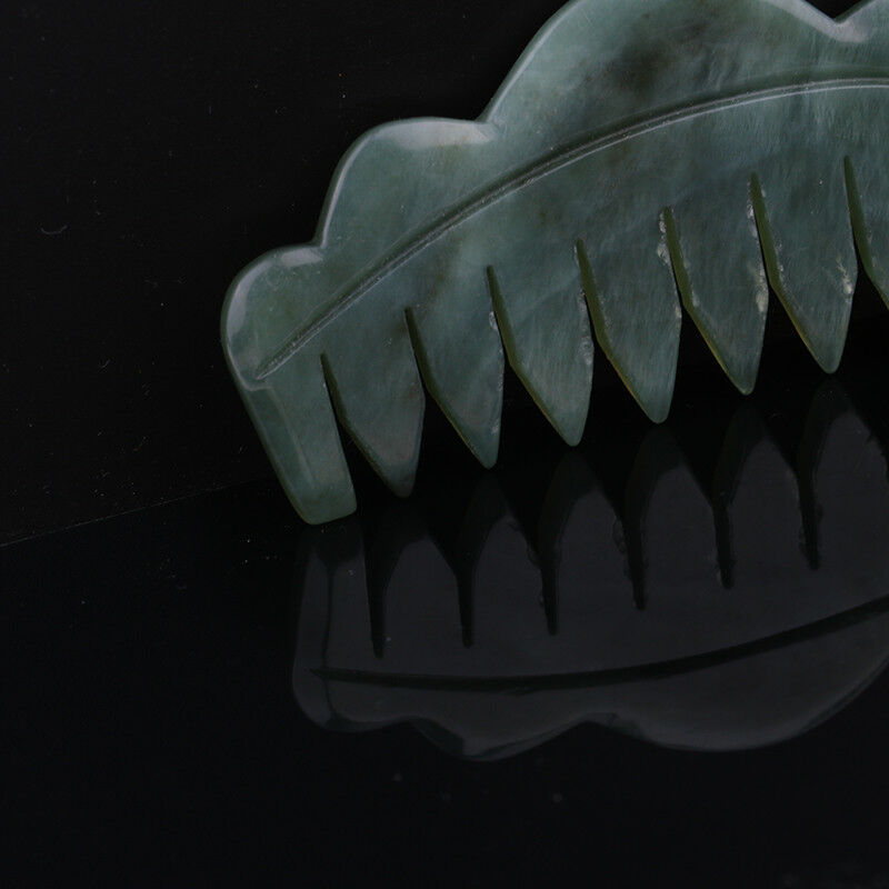 natural stone comb women handmade jade comb shape design massage comb 3c