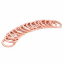 15Pcs M10 Motorcycle Bike Car Brake Line Banjo Bolt Copper Crush Washers Set