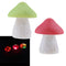 2x Solar Powered Mushroom LED Light Pathway Lamp Outdoor Garden Lights A+B