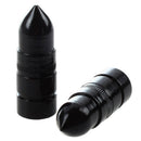 2 Pcs Black Bullet Shape Tire Valve Stem Cap for Car Motorcycle Bicycle I5W9