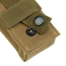 2pcs Nylon Molle Single Mag Pouch Magazine Pouch Molle Tourniquet Pouch Tan