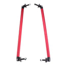 2Pcs Tone Aluminum Car Front Bumper Lip Splitter Tie Rod 20CM 7.9inch Red