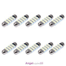 10 x 41MM 3528 12SMD Festoon Dome Map Car Interior LED Light Bulb Lamp 12V White