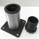 4 Pieces Stainless Steel Adjustable Furniture Legs Round Sofa Feet 50x150mm