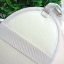 4pcs/lot 11x15CM white Oval Natural Loofah Shower Brush Exfoliating Shower