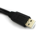 Usb 2.0 Male To Dual 2 Micro Usb 2.0 Male Data Charger Cable Cord OZ