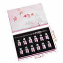 12 Colors Bottled Dip Glass Pen Ink With 1Pc Fountain Dip Writing Signature Pen