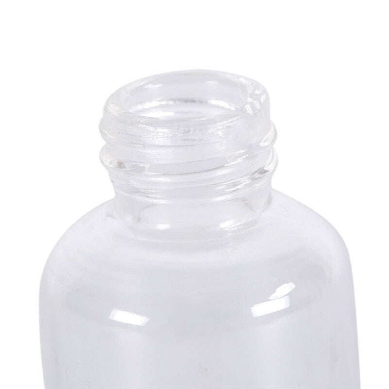 1pcs 25ml Scale lab glass vials bottles clear containers with black screw cap SE