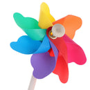 Colorful wood windmill garden party 7 leaves wind spinner ornament kids toys  ~ï¼ˆ
