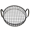 Nordic Style Metal Wire Fruit Basket Round Vegetable Egg Bread Storage Bowl