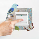 DIY Bird Diamond Painting Luminous Switch Stickers Home Wall Decals Decor