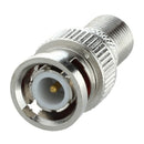 10pcs BNC Male Plug to F Female Jack Adapter Coax Connector Coupler CCTV Ca E5G3
